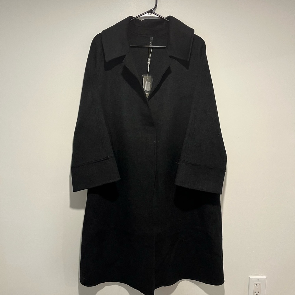 100% Wool Black Women's Coat - Picture 4 of 12